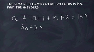 How To Find Three Consecutive Integers With A Given Sum