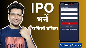 How to apply IPO/FPO in Nepal using Mero Share || Apply Ordinary Shares