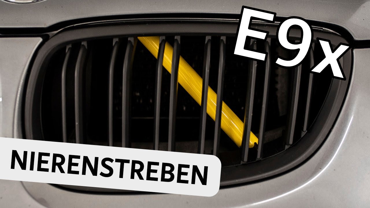 Kühler Grill Zierleisten V Streben passend für BMW E60 E61