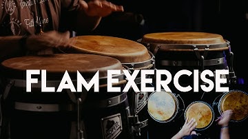 How to do an EASY Flam Exercise on Congas