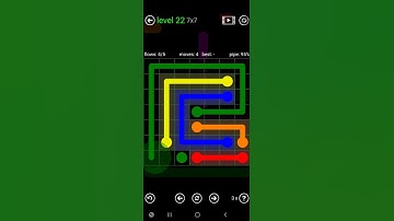 How To Solve Flow Free Green Pack Level 22 7x7 Board Medium Walk Through Solution Walkthrough