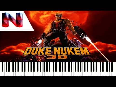 Duke Nukem 3D - Main Theme Grabbag Piano/Drum Cover | Synthesia