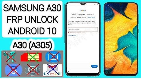 Samsung A30 Android 10 FRP Bypass/Google Account lock Remove NO SIM  | Samsung A30 Google Lock