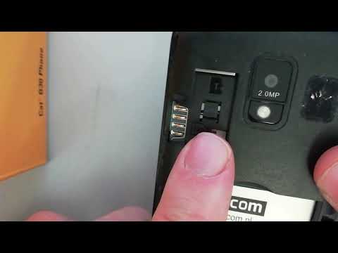 How to insert sim card to Maxcom MM320