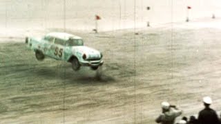 1956 Junior Johnson flip @ Daytona Beach (multiple angles)