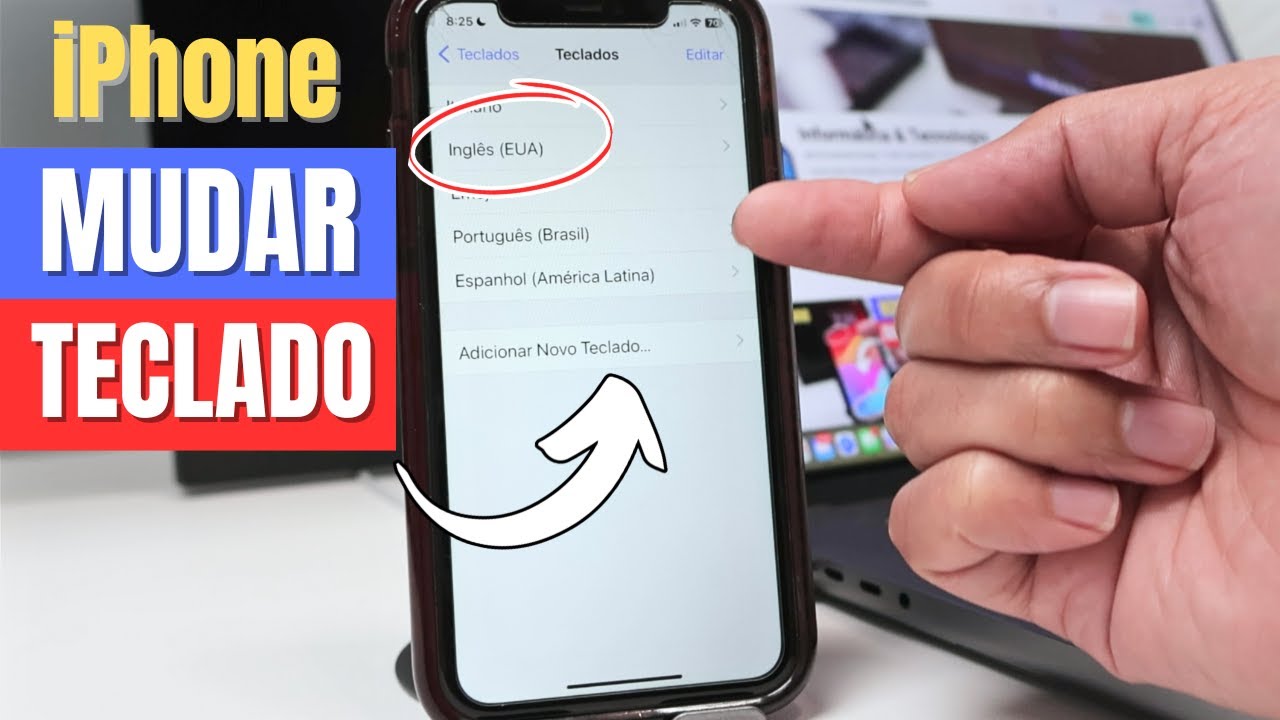 Como mudar o idioma do teclado no iPhone [Passo a Passo] - YouTube