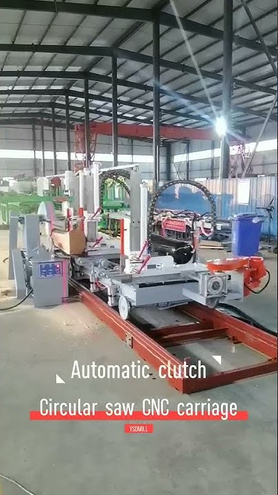 Sawmill wood cutting circular saw machine with automatic CNC log ...