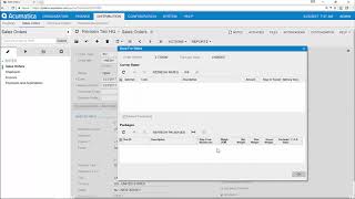 Acumatica Cloud ERP Sales Order Management