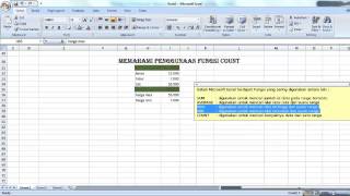 Memahami penggunaan fungsi count) -