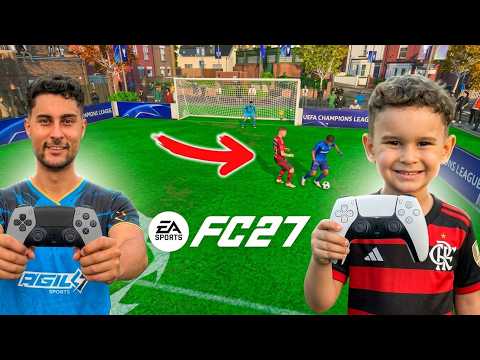 MY SON'S FIRST 1V1 SOCCER MATCH ON EA FC 2027! PS5