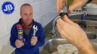 How to fix a stiff and squeaky kitchen tap  Tap gland removal and easy fix
