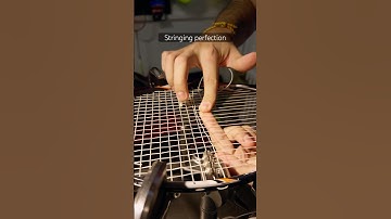 Badminton stringing perfection 👌🏼