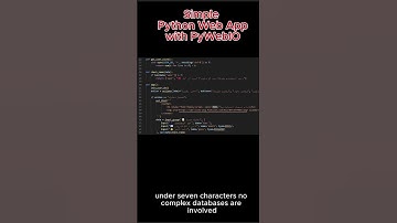 Simple  Python Web App  with PyWebIO