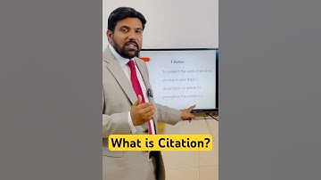 𝗪𝗵𝗮𝘁 𝗶𝘀 𝗮 𝗰𝗶𝘁𝗮𝘁𝗶𝗼𝗻? #thesis #reference #dissertation #education #academia