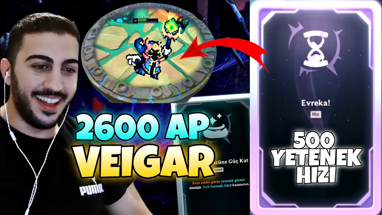 500 YETENEK HIZI + 2600 AP VEİGAR  - LOL ARENA MODU