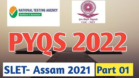 PYQS SLET 2021 | Assam | Part 01 | Detailed Explanation | Abdul Azeem Bilali