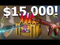 we bet $15,000 worth of csgo skins in a case battle and winner takes all..