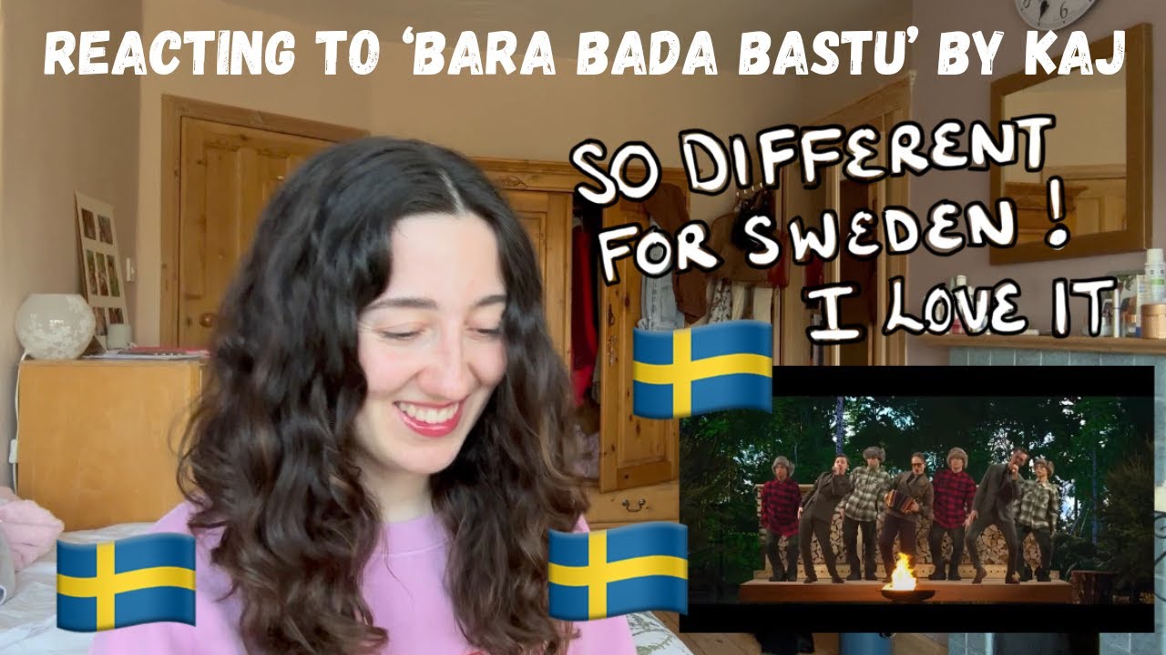 SWEDEN EUROVISION 2025 - REACTING TO ‘BARA BADA BASTU’ BY KAJ (FIRST LISTEN…AMAZING!)