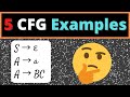 Contextfree grammars cfgs 5 easy examples