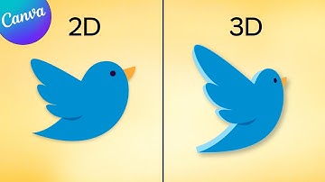 How to Turn Any 2D Element into 3D in Canva (Convert 2D Logo to 3D!)