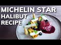How to poach FISH IN RED WINE at home | Fine Dining Halibut Recipe