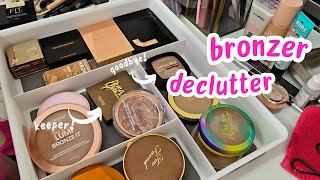 Makeup Declutter | Bronzers