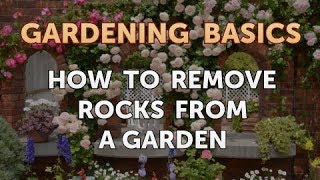 How to Remove Rocks From a Garden