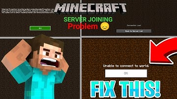 MINECRAFT PE SERVER JOINING PROBLEM 😠 IN MINECRAFT POCKET EDITION