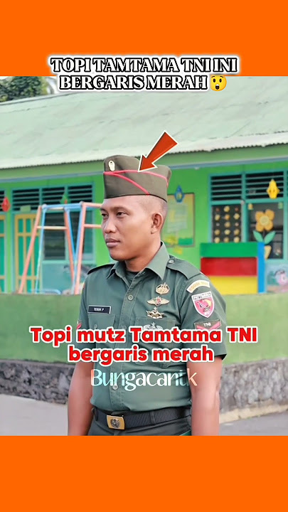 TOPI MUTZ TAMTAMA INI BERGARIS MERAH🤯🧐#tamtama #tni #bravotni #trending #viralvideo