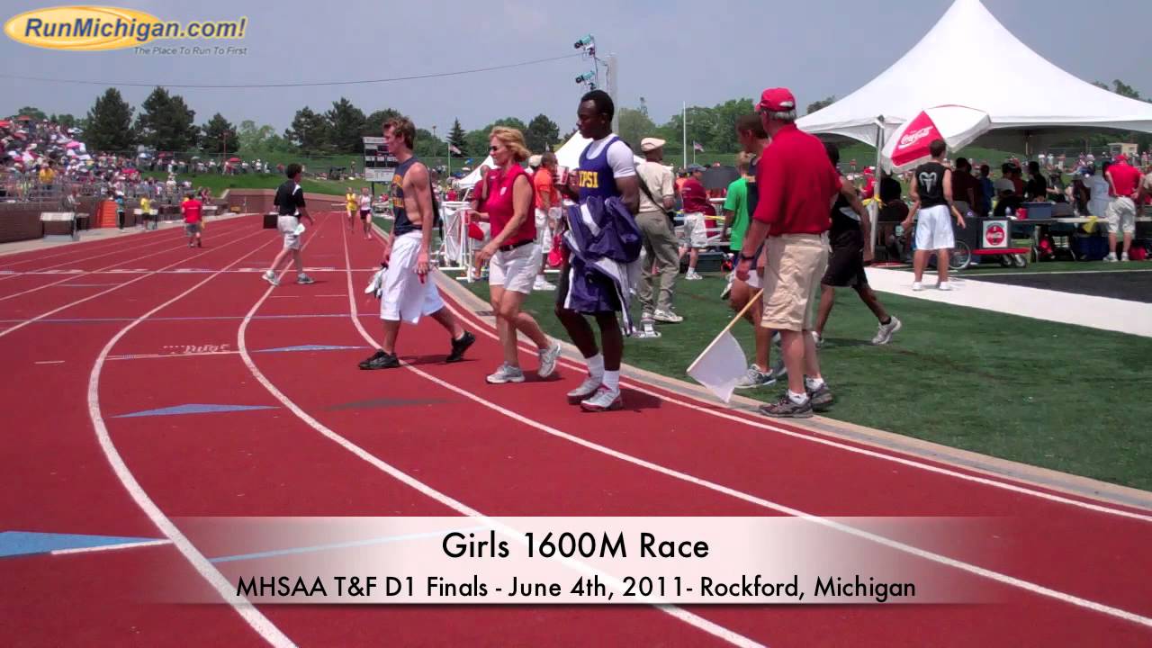 2011 MHSAA LP D1 Track Finals Girls 1600 Meter race by