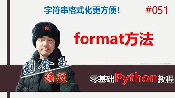 零基础Python教程051期 字符串format方法格式化更方便！#编程创造城市#刘金玉
