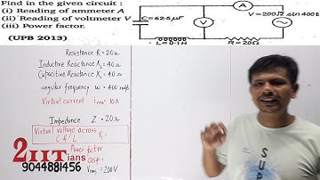 Alternating Current Q56 Class 12 Nootan Physics Numericals | Reading of ammeter A