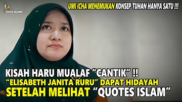 SUBHANALLAH !! MUALAF CANTIK ELISABETH JANITA RURU DAPAT HIDAYAH GARA-GARA QUOTES ISLAM