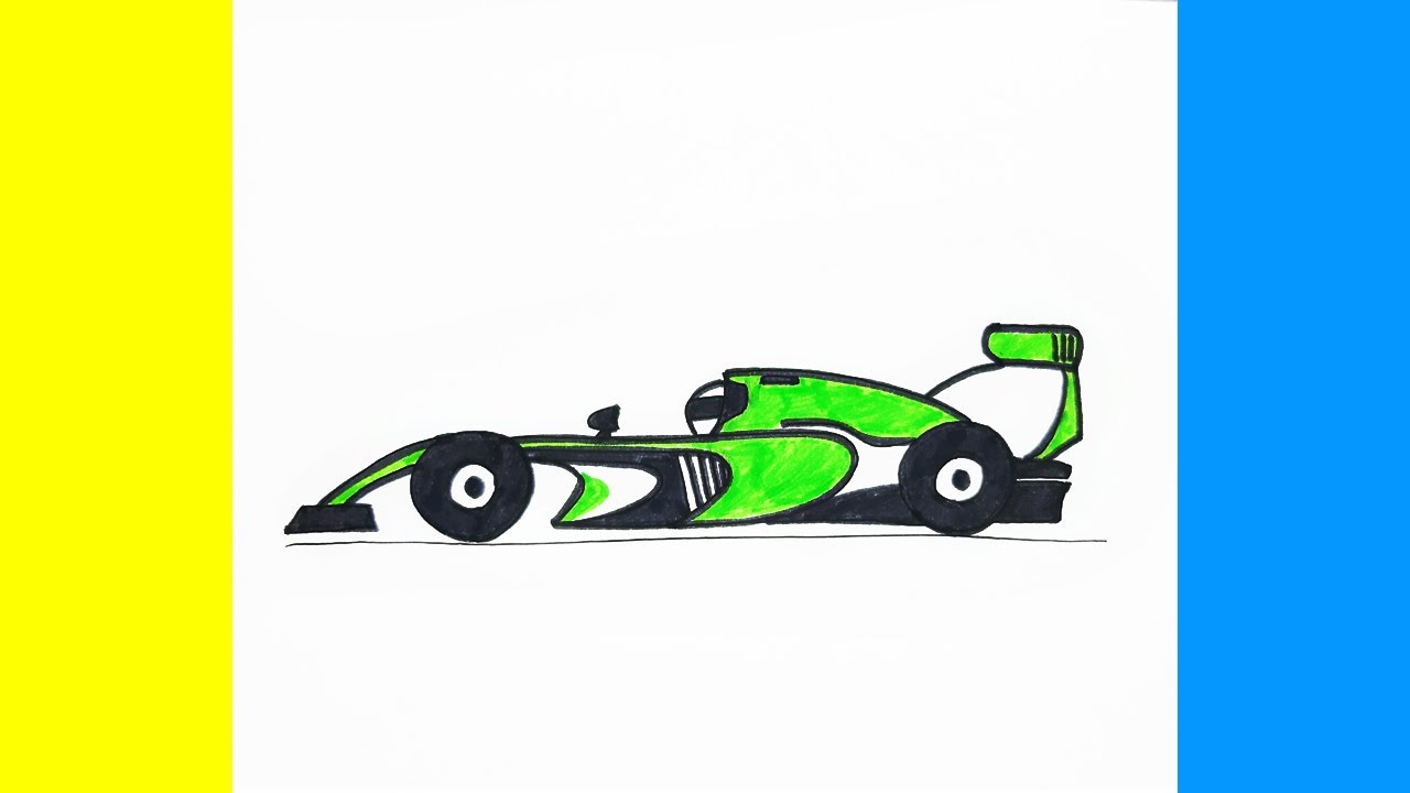 How to draw a Formula 1 Car | Як Намалювати Болід Формули 1 - YouTube