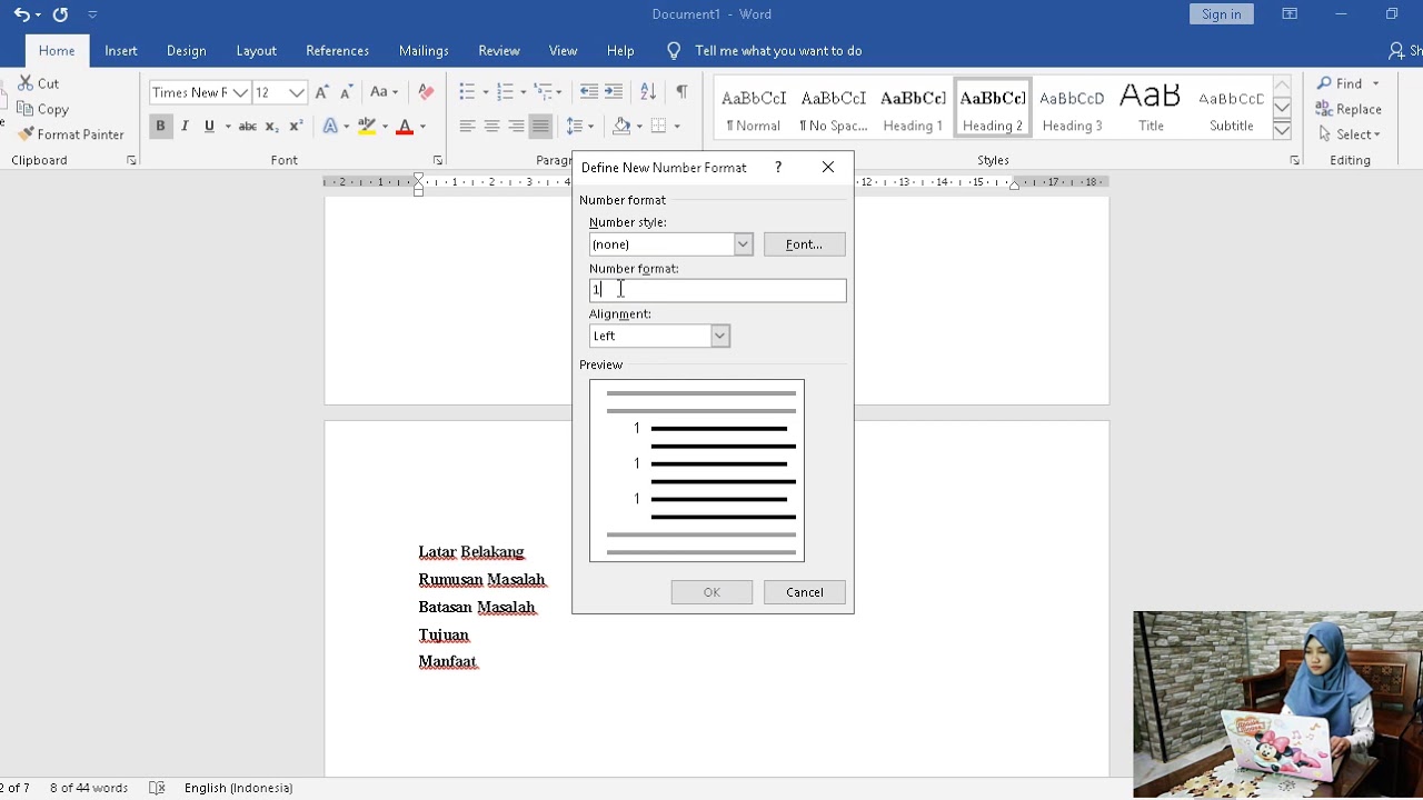 Tutorial Pembuatan Daftar Isi Otomatis pada Ms.Word 