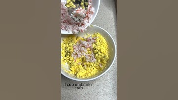 SEAFOOD DEVILED EGGS! #shorts #short #shortvideo