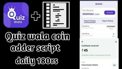 Game wala app coin adder script (per refresh 50000 coins add)[Crazy Script]