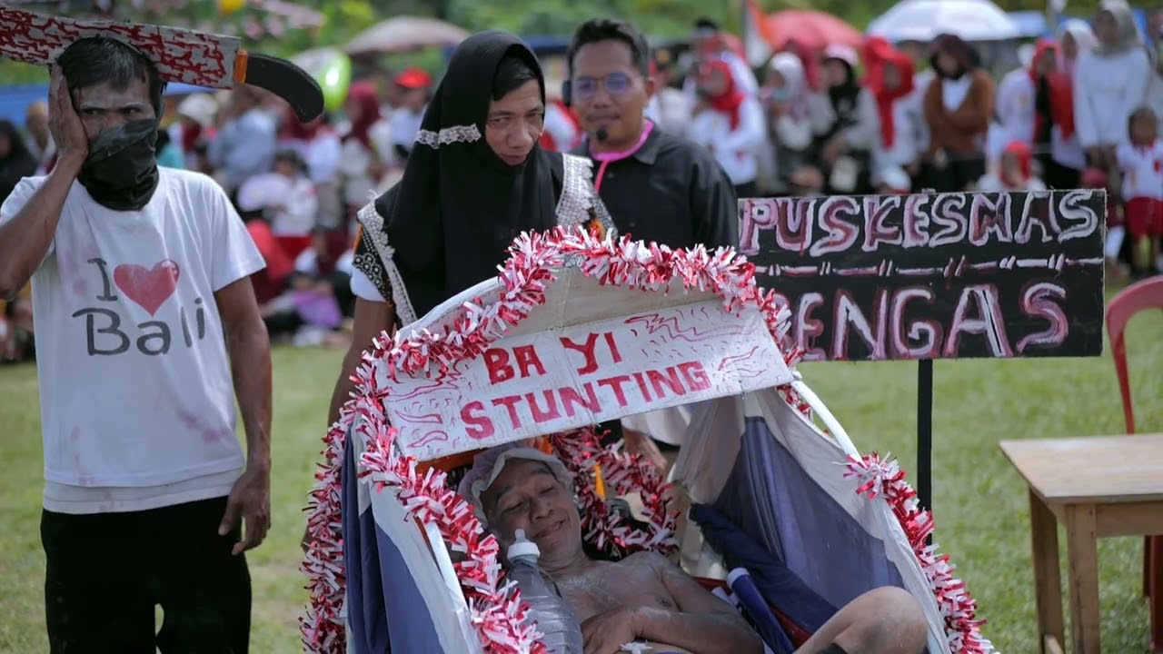 pawai budaya hut kampung RENGAS tahun 2025