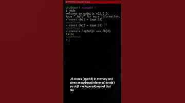 Why two objects cannot be same in JS? Interview question #coding #facebook #javascript