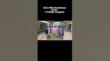 GCC NSS on Swachhata Hi Seva campaign organised a cleanliness drive at the college campus.