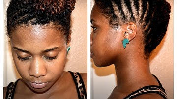 How To: Two Strand Flat Twist on Natural Hair (Protective Style)