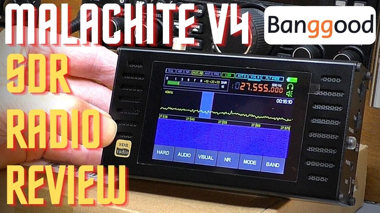 Malachite V4 DSP SDR Radio (50KHz-2GHZ) Review / on air testing. (Banggood)  