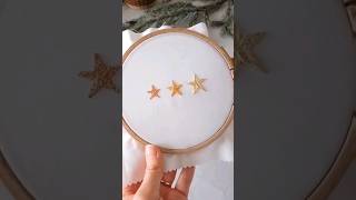 estrelas bordadas com pontos diferentes #bordadolivre #artesanato #diy #inspiração #embroidery