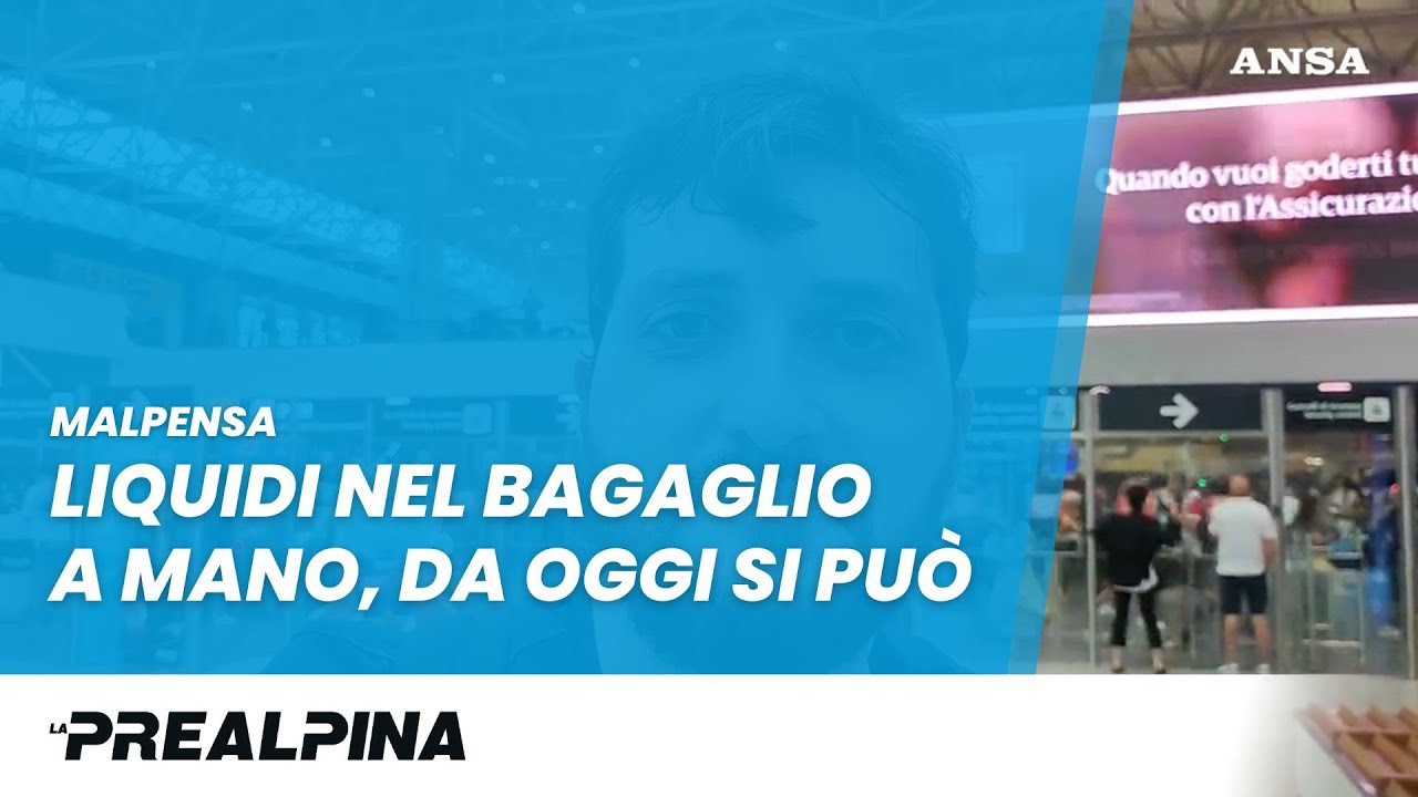 Malpensa, via libera ai liquidi nel bagaglio a mano | La Prealpina - Quotidiano storico di Varese, Altomilanese e Vco. Malpensa, via libera ai liquidi nel bagaglio a mano | La Prealpina - Quotidiano storico di Varese, Altomilanese e Vco.