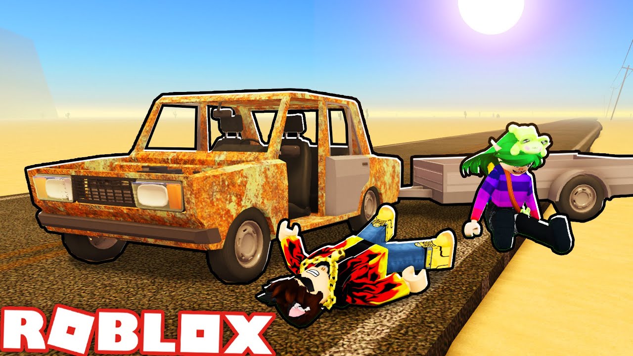 utknęliśmy bez paliwa NA PUSTYNI W ROBLOX...