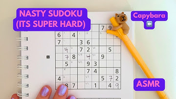 Hard Sudoku | Gum Chewing Whisper ASMR