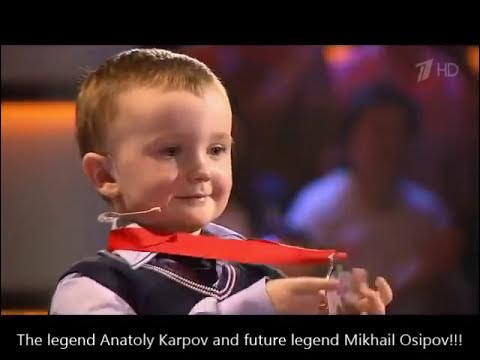 3 years old Chess prodigy Misha Osipov vs Anatoly Karpov Anatoly Karpov,  the 66-year-old former World Chess Champion, was comfortable playing  chess, By HDBank Cup International Chess Tournament