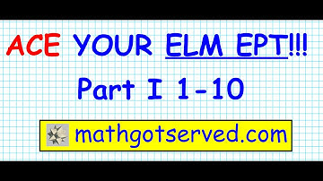ELM EAP EPT math Test practice questions part I 1-10
