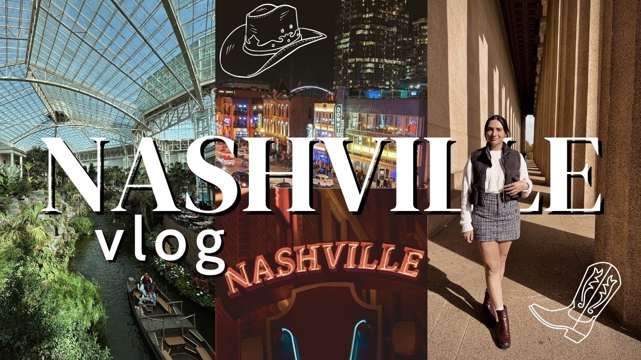 Видеоблог о путешествиях по Нэшвиллу | поездка на выходные: Бродвей, Оприленд и потрясающая еда