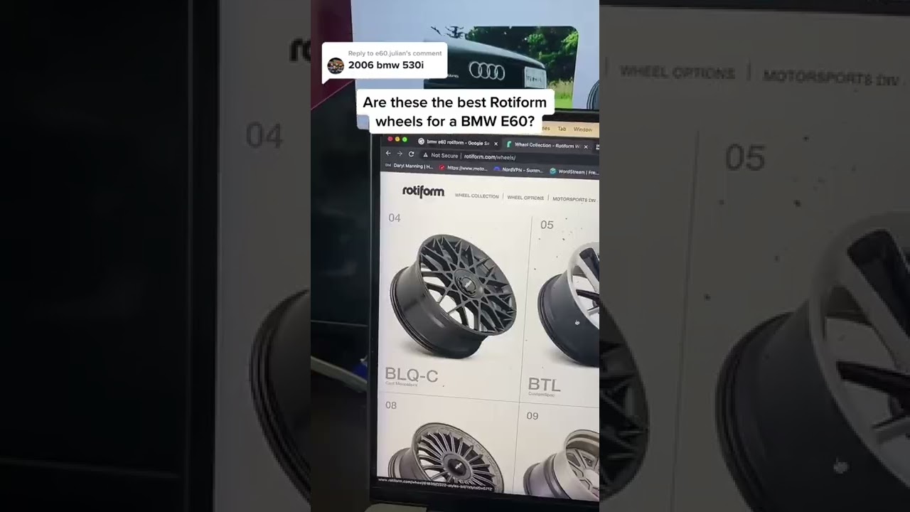 Rotiform wheels for a BMW E60 530i 